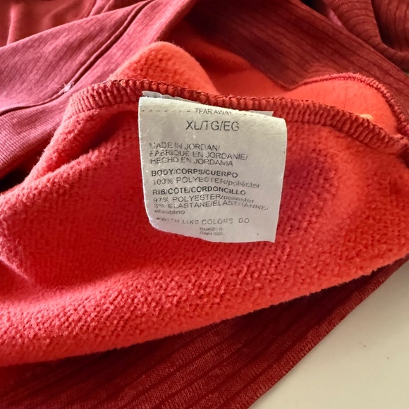 Under Armour Golf Storm Soft Red Fine Striped Quarter Zip Pullover Jacket Men XL - Picture 8 of 8